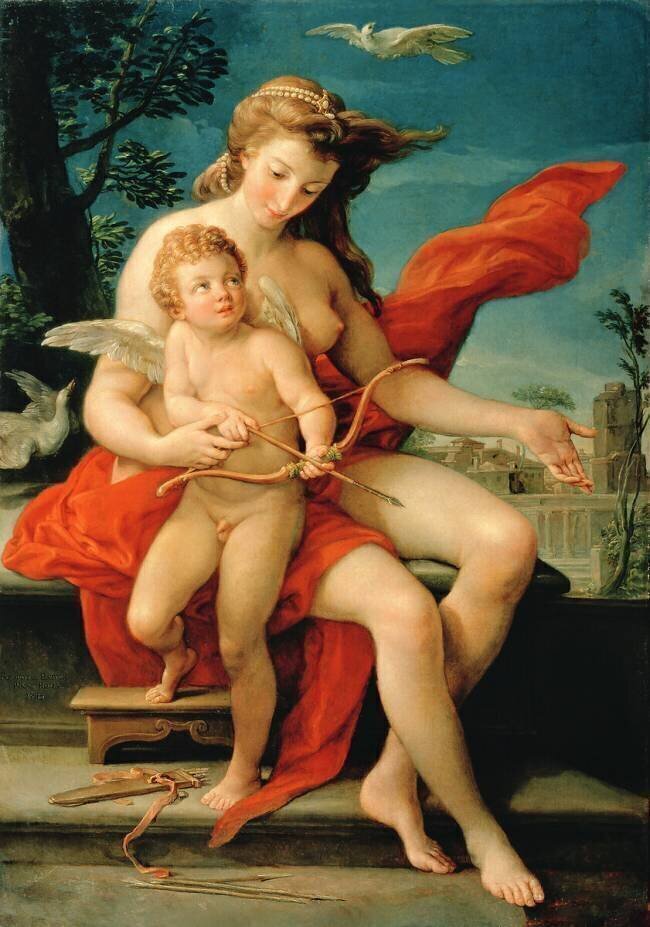 Venus and Cupid Pompeo Batoni