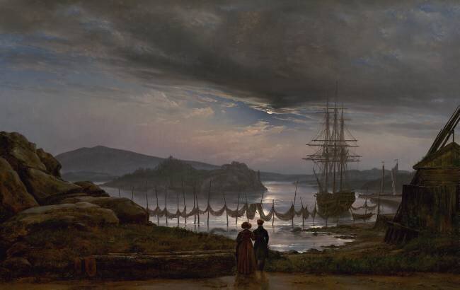 View from Vaekero near Christiania Johan Christian Dahl