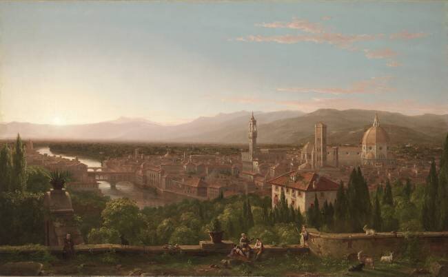 View of Florence Thomas Cole