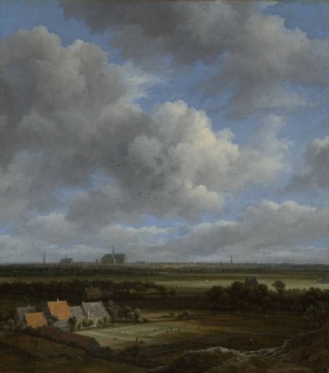 View of Haarlem from the Northwest with the Bleaching Fields in the Foreground Jacob Isaakszoon van Ruisdael