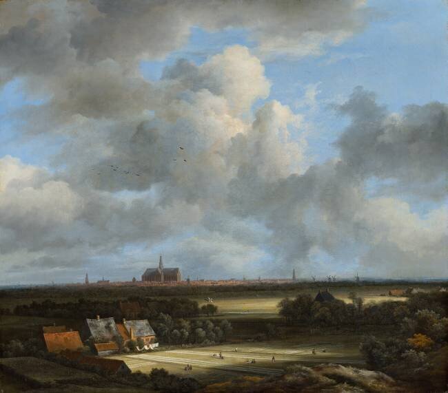 View of Haarlem with Bleaching Grounds Jacob Isaakszoon van Ruisdael