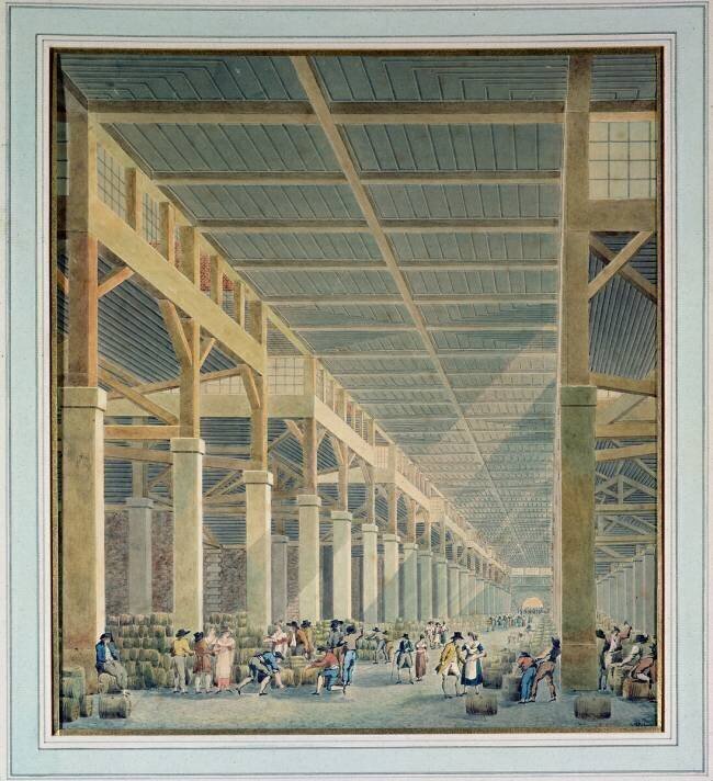 View of 'La Halle aux Vins' Auguste Hibon