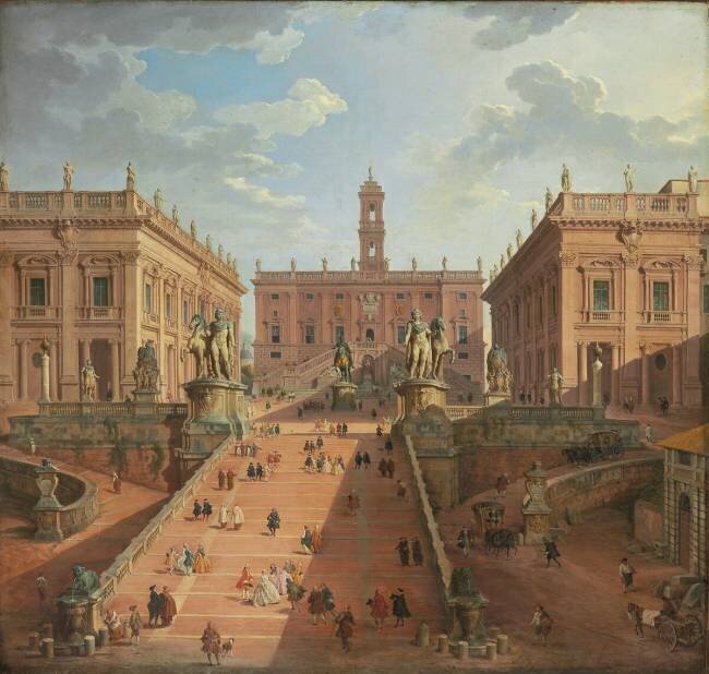 View of the Campidoglio Giovanni Paolo Pannini