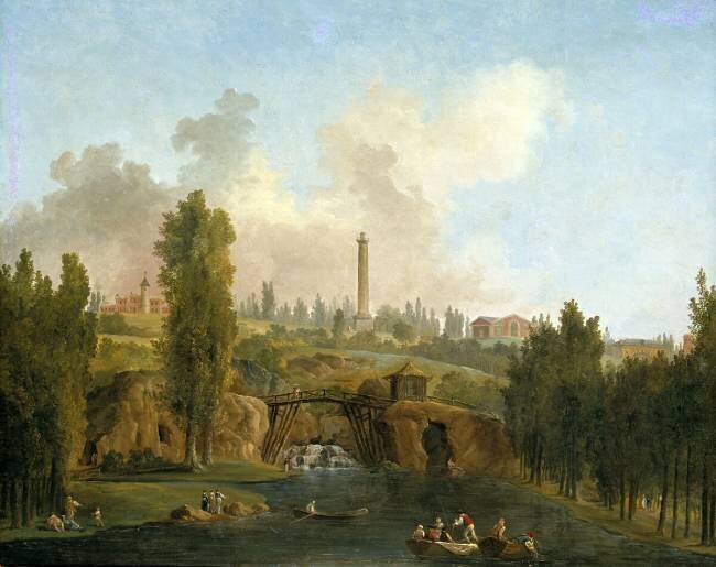 View of the Park of Méréville Hubert Robert