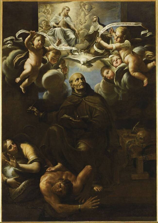Vision de saint Pierre d'Alcantara Bernardino Mei