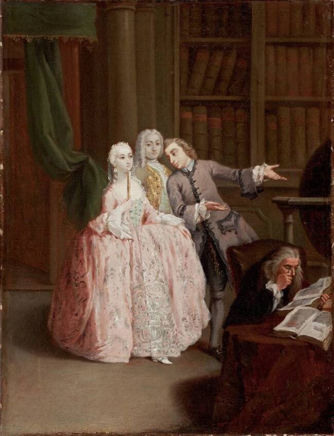Visit to a Library Pietro Longhi