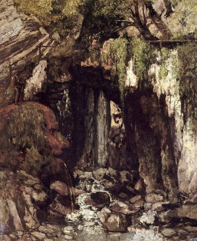 Vue de la Caverne des géants près de Saillon Gustave Courbet