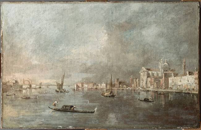 Vue de la Giudecca avec les Zattere Francesco Guardi