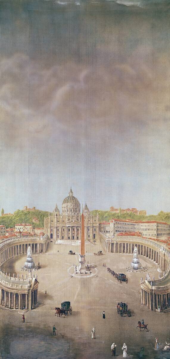 Vue de Saint-Pierre de Rome Auguste Garneray
