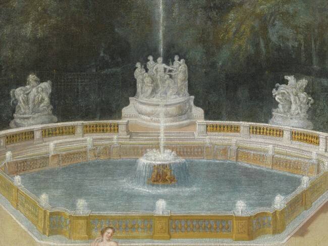 Vue du Bosquet des Dômes dans les jardins de Versailles vers 1688 Jean Cotelle the Younger