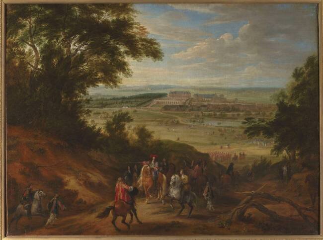 Vue du château de Versailles, prise des hauteurs de Satory Adam Frans van der Meulen