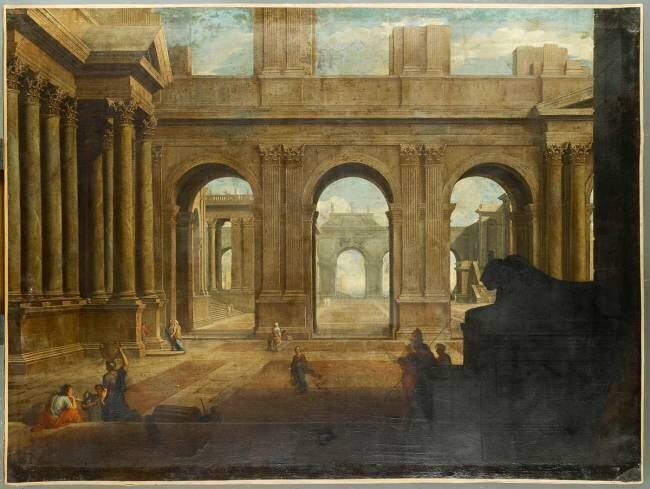 Vue d'un palais imaginaire Jean Le Maire