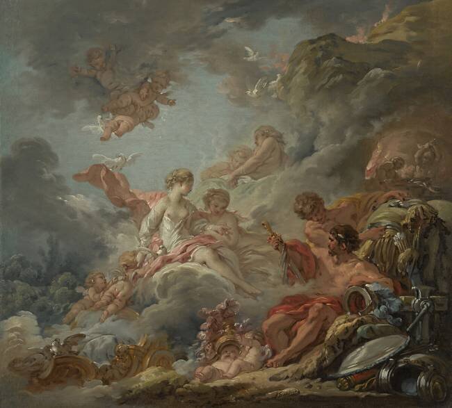 Vulcan Presenting Arms to Venus for Aeneas François Boucher