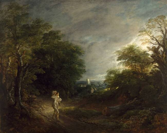 Wooded Landscape with a Woodcutter Thomas Gainsborough