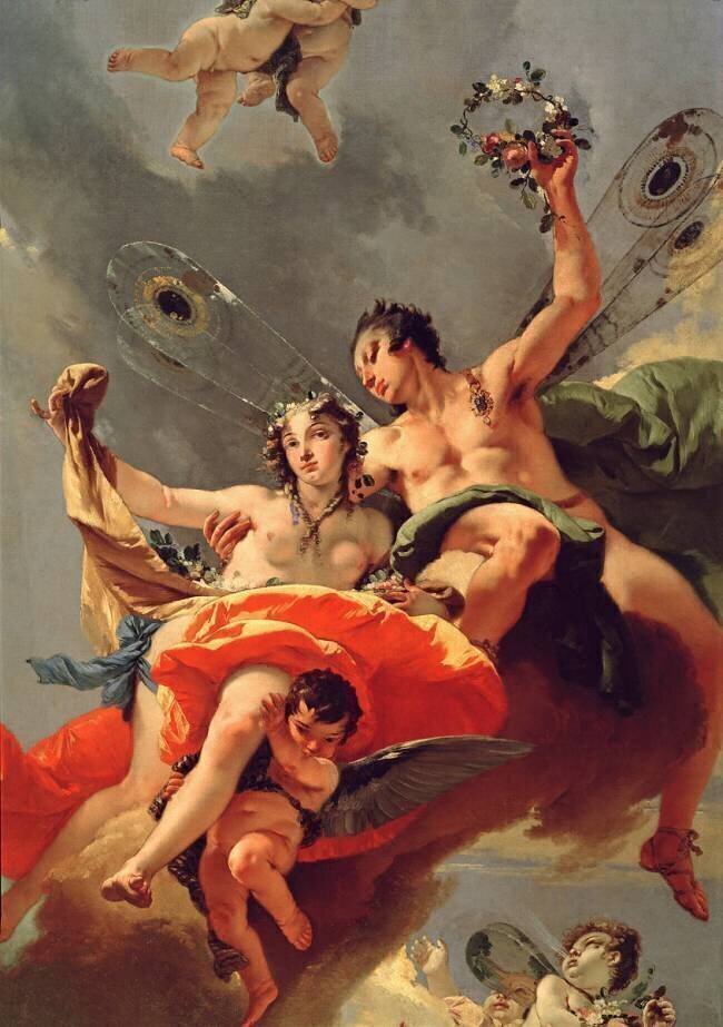 Zephyr and Flora Giambattista Tiepolo