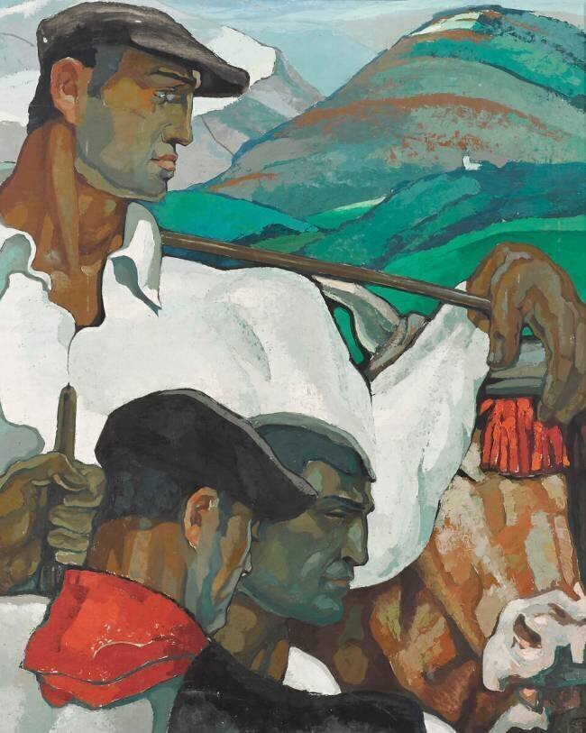 Portrait d'hommes basques Robert Beat