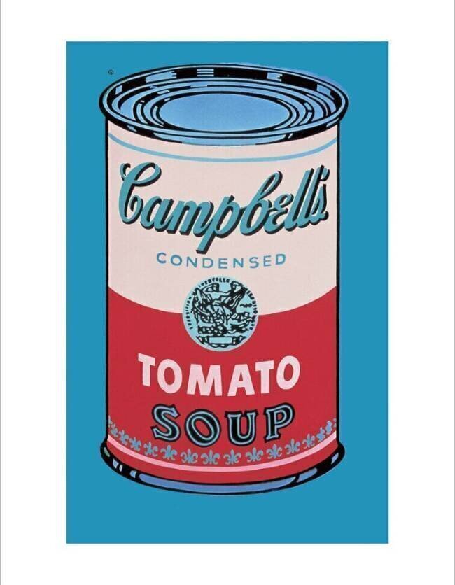 Campbell's Soup Can, 1965 (pink & red) Andy Warhol