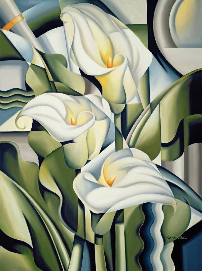 Cubist Lilies Catherine Abel