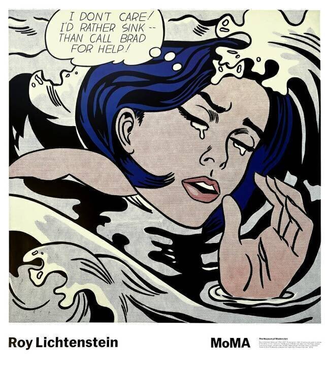 Drowning Girl Roy Lichtenstein