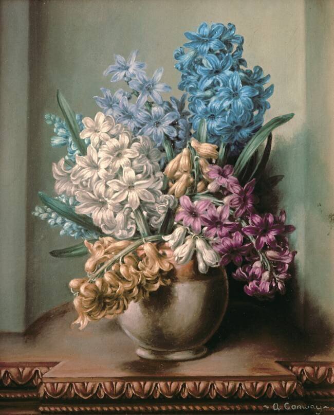 Hyacinths in a Pottery Vase Albert Williams