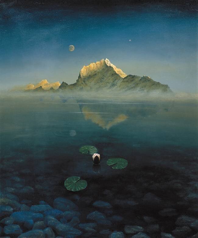 Mountain over Lake Simon Cook