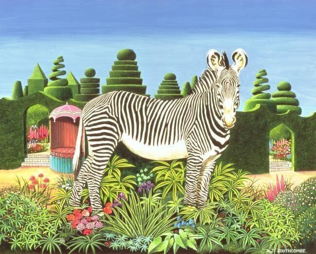 Zebra in a Garden Anthony Southcombe