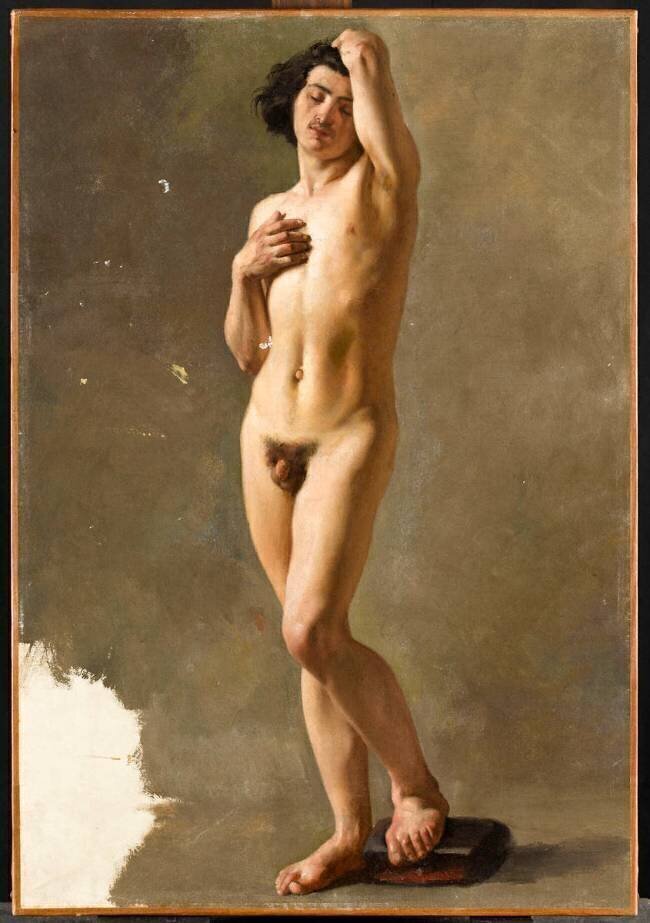 Académie d'homme, debout, de face Jean-Jacques Henner