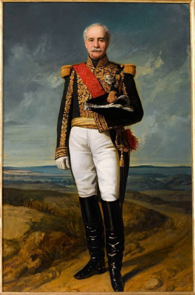 Achille, maréchal-comte Baraguay d'Hilliers, maréchal de l'Empire en 1854 (1795-1878) Charles Philippe Larivière