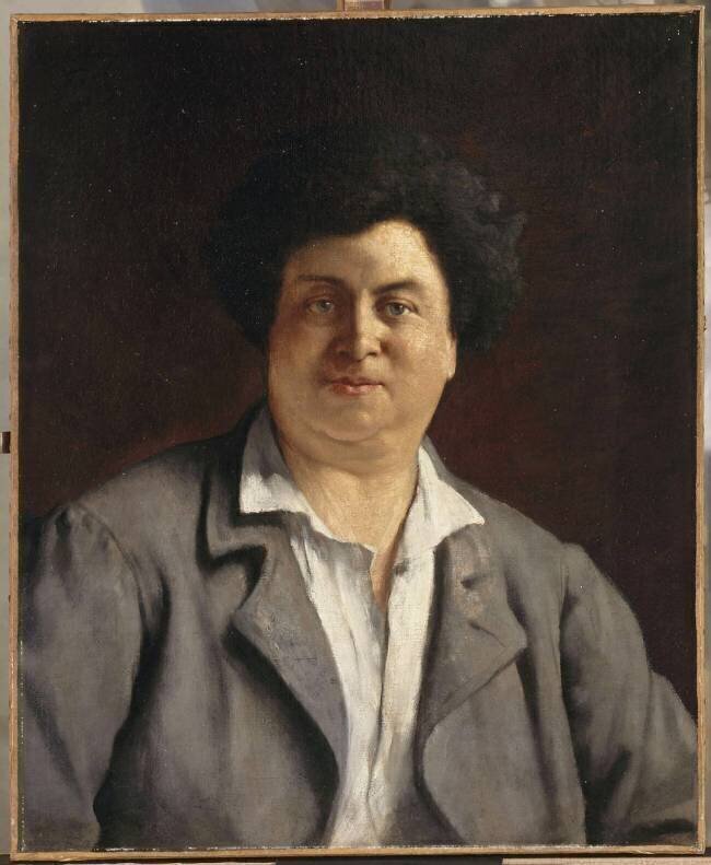 Alexandre Dumas père (1802-1870) - portrait posthume Charles-Alphonse Bellay