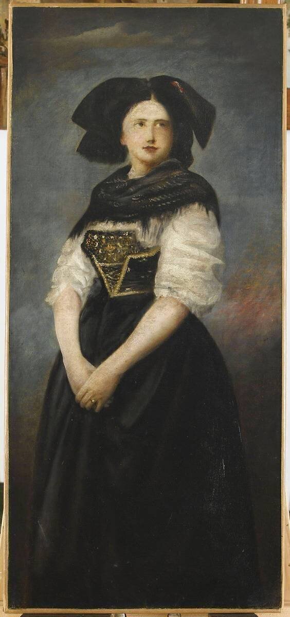 Alsacienne en costume traditionel anonymous