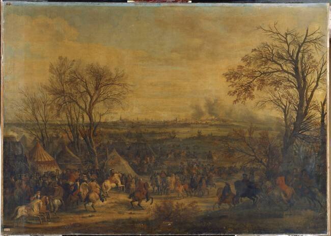 Camp de l'armée française commandée par Louis XIV devant Cambrai le 22 mars 1677 Jean-Baptiste Martin l'Ancien
