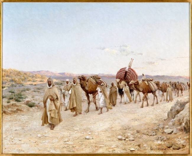 Caravane près de Biskra (Algérie) Jean Baptiste Paul Lazerges