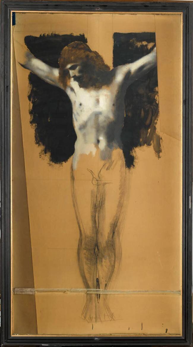 Christ en croix, étude Jean-Jacques Henner