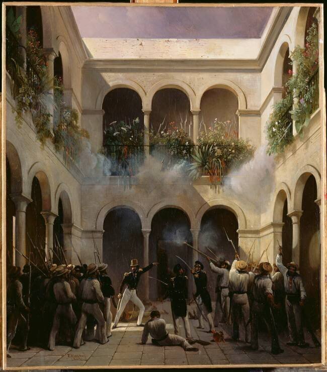 Combat de la Véra-Cruz (Mexique) Henri Blanchard