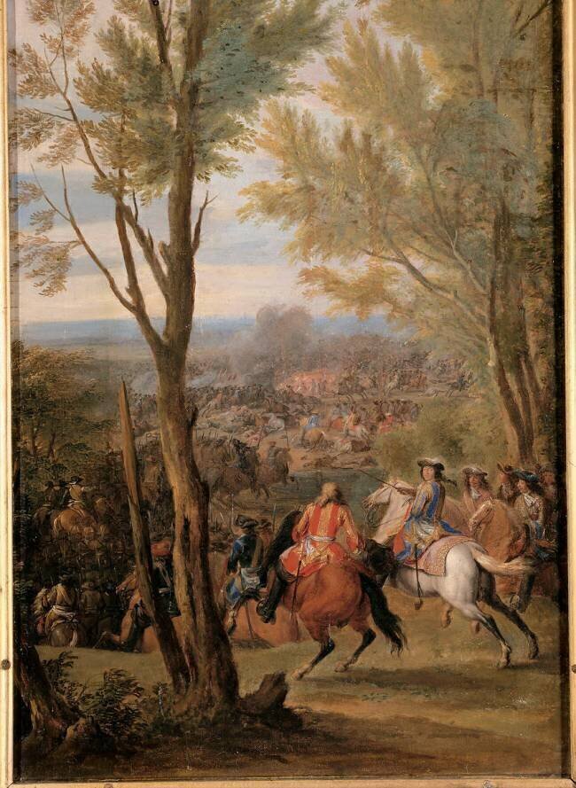 Défaite de l'armée espagnole près du canal de Bruges, 31 août 1667 Adam Frans van der Meulen