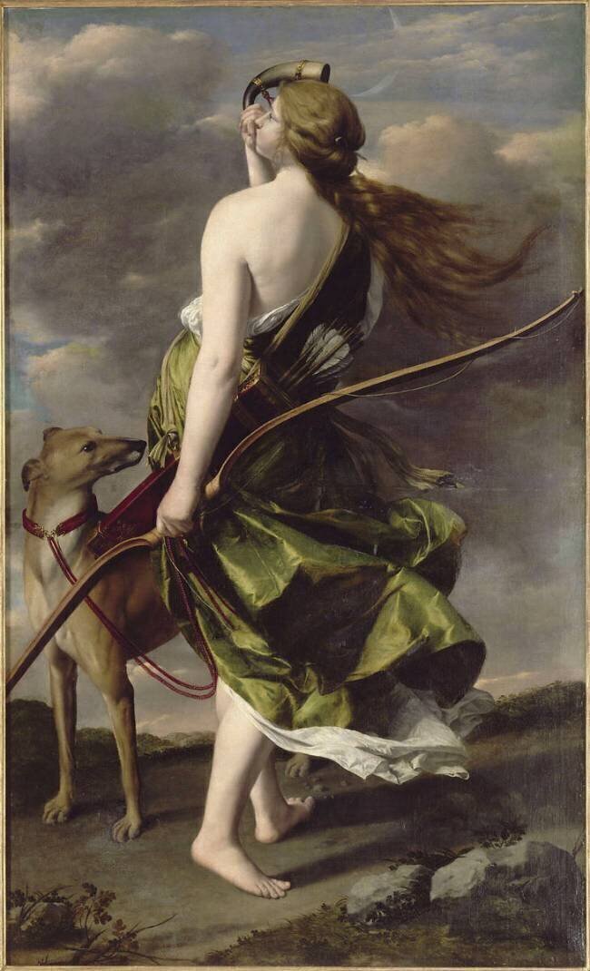 Diane chasseresse Orazio Gentileschi