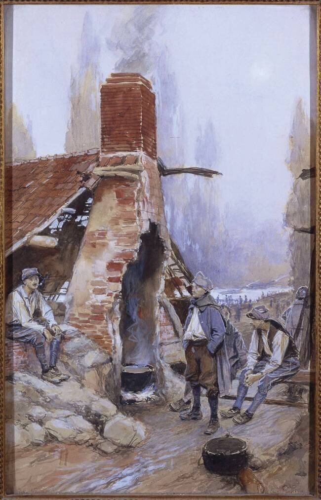 Eclusiers-Vaux (Somme) François Flameng