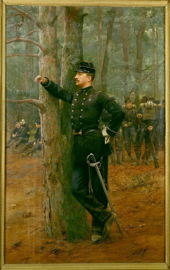 Edouard Detaille en uniforme de sous-lieutenant du 20e chasseur Basile Lemeunier