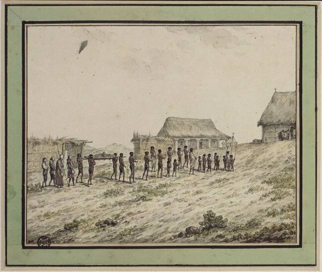 Enterrement de l'abbé Chappe d'Auteroche en Californie Alexandre Jean Noël