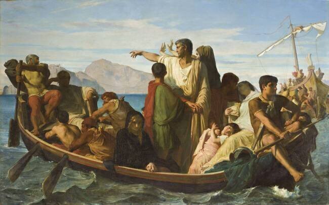 es Exilés de Tibère Félix-Joseph Barrias