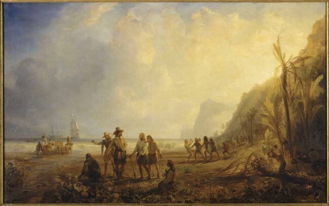 Fondation du fort Saint-Pierre de la Martinique en 1635 Théodore Gudin