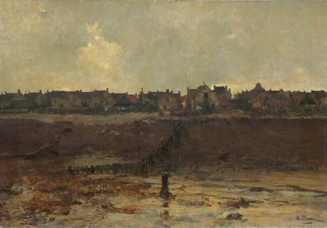 Grandcamp, vu de la plage (Calvados) Léon Germain Pelouse