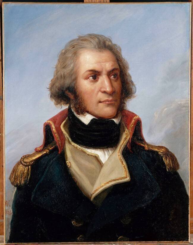 Guillaume Marie Anne Brune, en uniforme de capitaine adjoint en 1792 (1763-1815) Auguste Vinchon