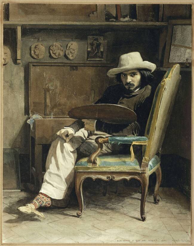 Hébert, pensionnaire à la villa Médicis Dominique-Louis Papety