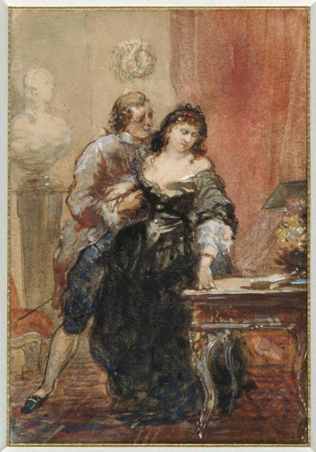 Illustrations d'oeuvres d'Alfred de Musset gravées par Adolphe Lalauze (1838-1906) : Bettine Eugène Lami