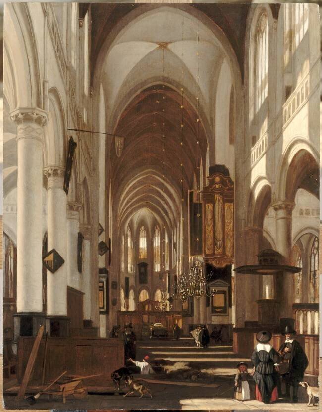 Intérieur d'église Emmanuel de Witte