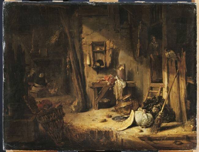 Intérieur d'une cuisine rustique Willem Kalf