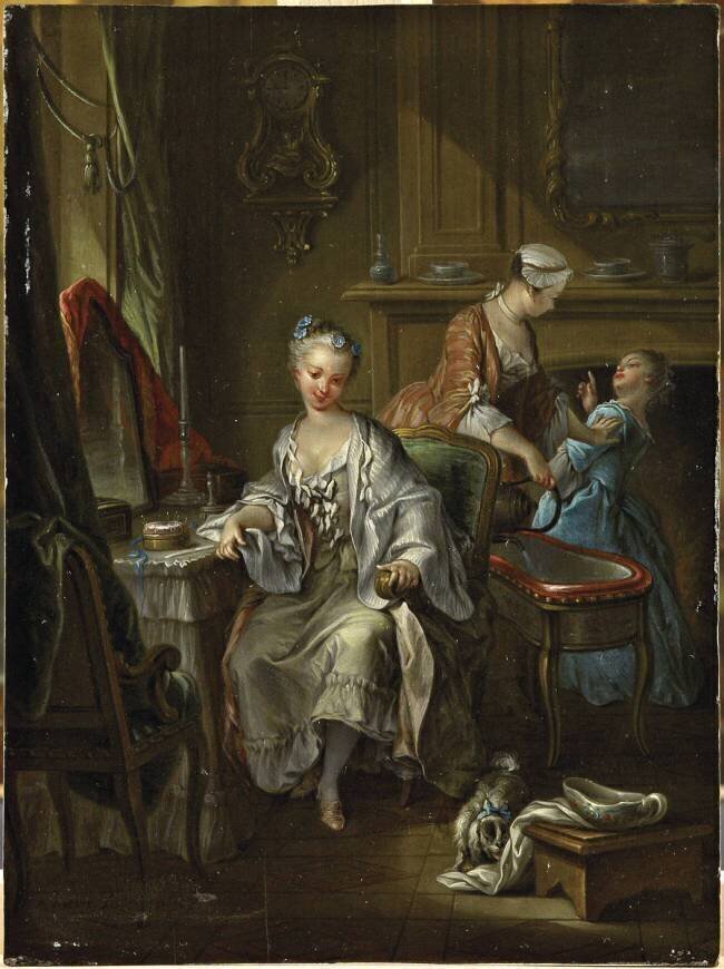 Jeune femme à sa toilette François Eisen
