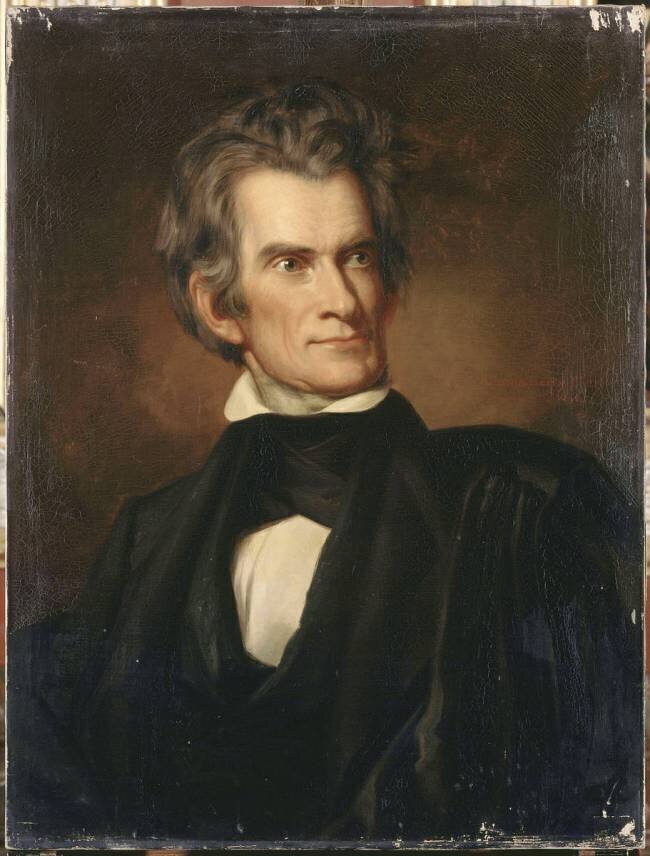 John-Caldwell Calhoun, vice-président des Etats-Unis d'Amérique de 1832 à 1833 (1782-1850) George Peter Alexandre Healy