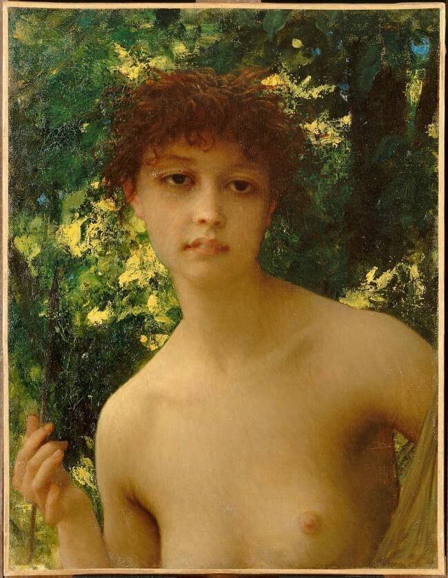 La jeune chasseresse Ernest Hébert